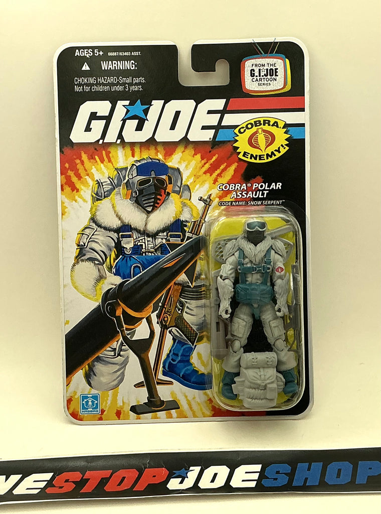 2008 25TH ANNIVERSARY G.I. JOE COBRA SNOW SERPENT V8 WAVE 9 NEW SEALED (c)