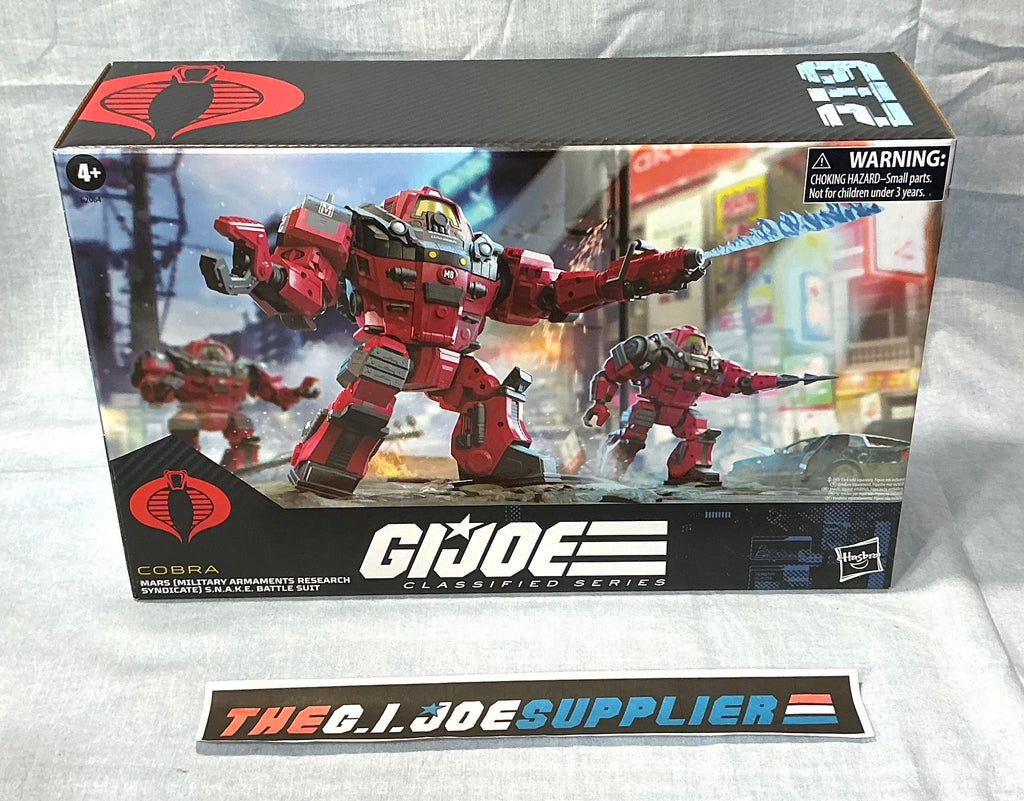 2026 CLASSIFIED G.I. JOE COBRA M.A.R.S. MARS SNAKE BATTLE SUIT #219 6" VEHICLE AMAZON EXCLUSIVE NEW SEALED