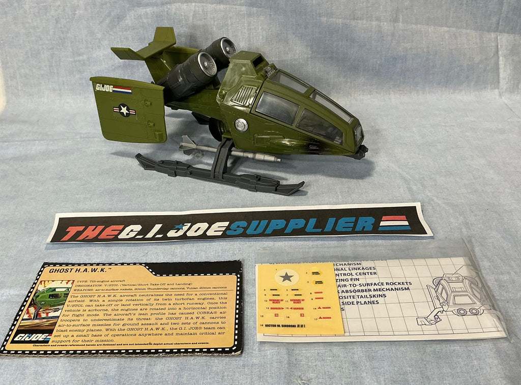 2008 25TH ANNIVERSARY G.I. JOE GHOST HAWK VEHICLE ONLY NEW LOOSE 100% COMPLETE