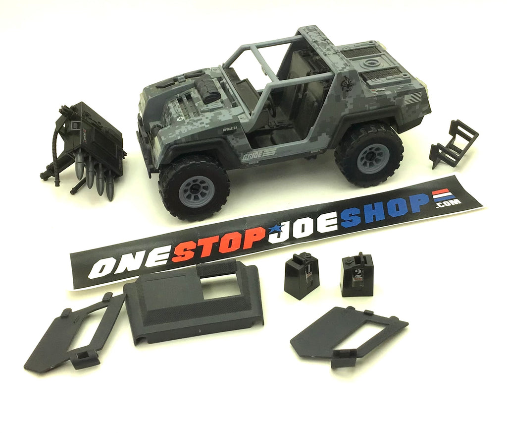2014 50TH ANNIVERSARY G.I. JOE V.A.M.P. VAMP MK-II TRU EXCLUSIVE DANGER AT THE DOCKS VEHICLE ONLY LOOSE 100% COMPLETE DECALS APPLIED + BLUEPRINTS