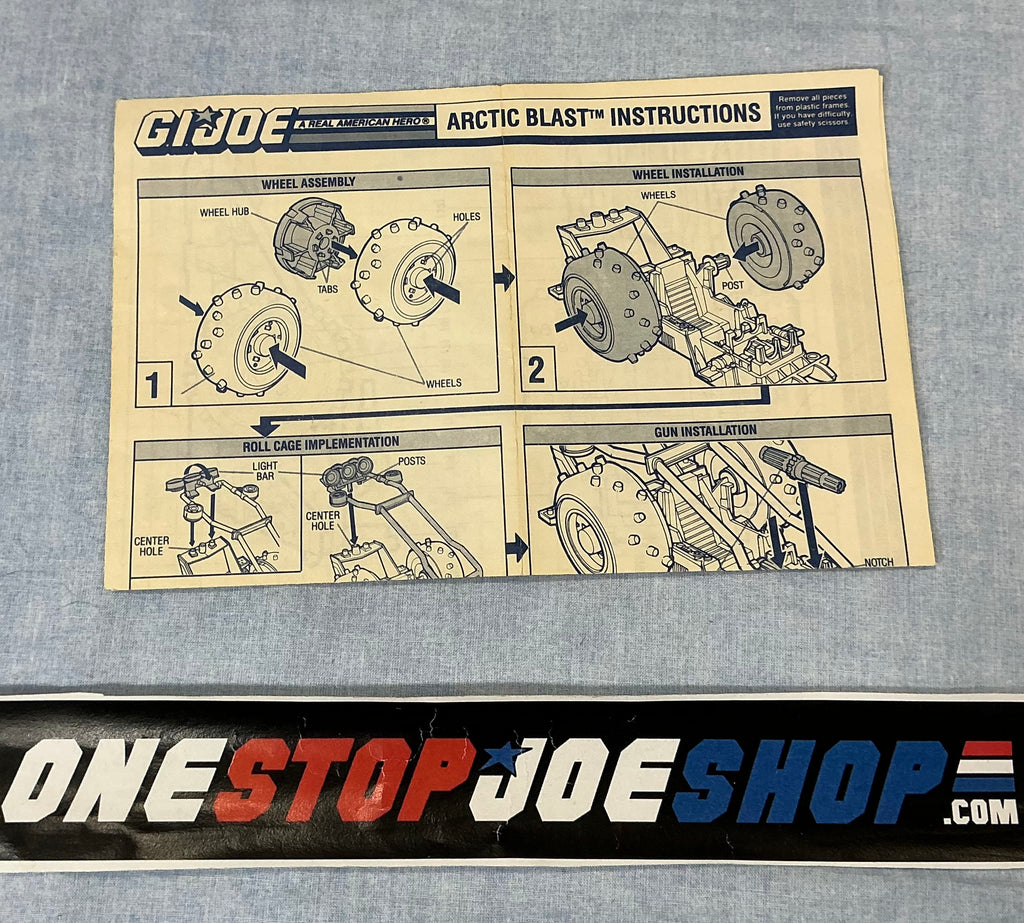 1989 VINTAGE ARAH ARCTIC BLAST VEHICLE BLUEPRINTS (b)