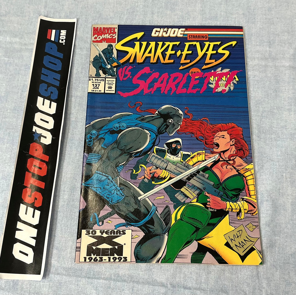 MARVEL COMICS G.I. JOE A REAL AMERICAN HERO (1982-1994) ISSUE #137 COMIC BOOK JUNE 1993 DIRECT EDITION (c)