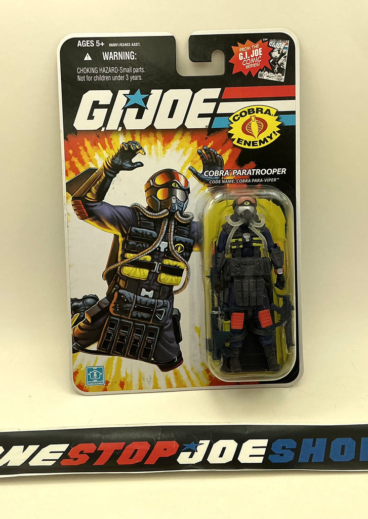 2008 25TH ANNIVERSARY G.I. JOE COBRA PARA-VIPER V1 WAVE 10 NEW SEALED (b)
