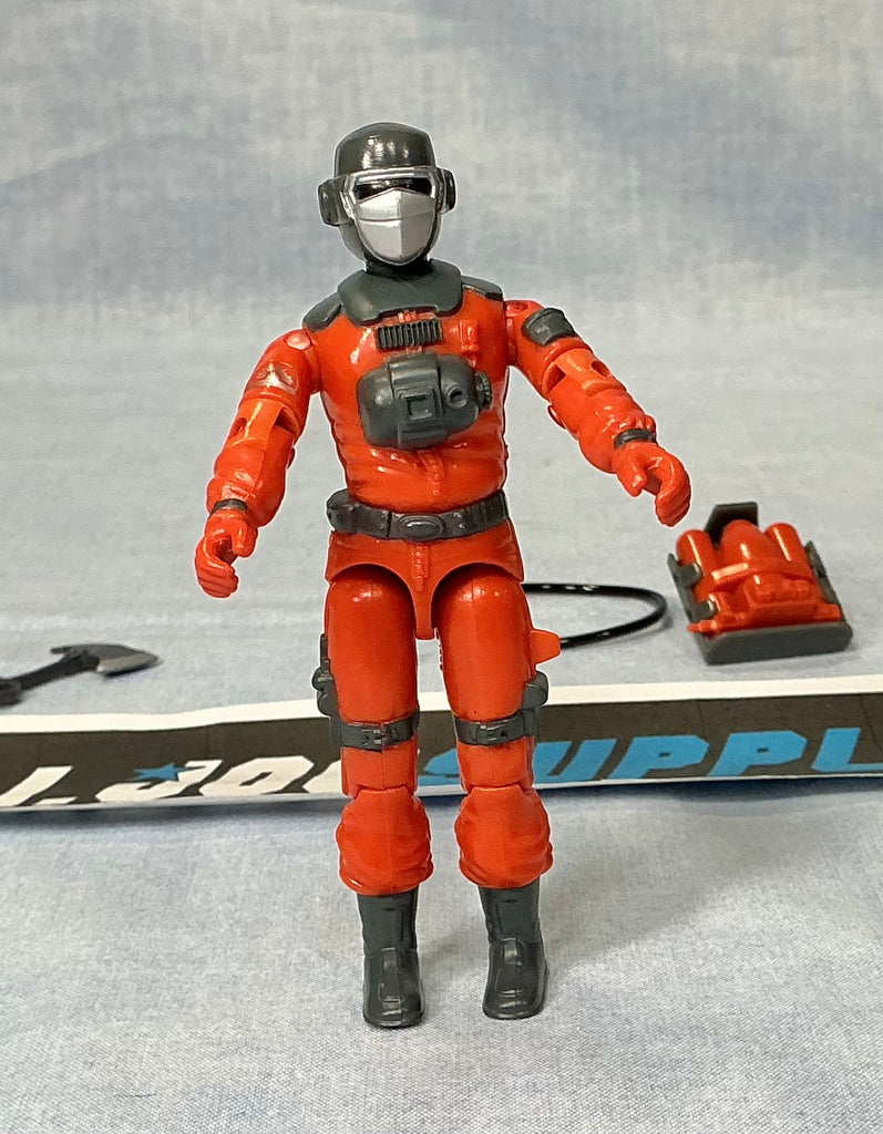 1985 VINTAGE ARAH G.I. JOE BARBECUE V1 FIRE FIGHTER LOOSE 100% COMPLETE (f)