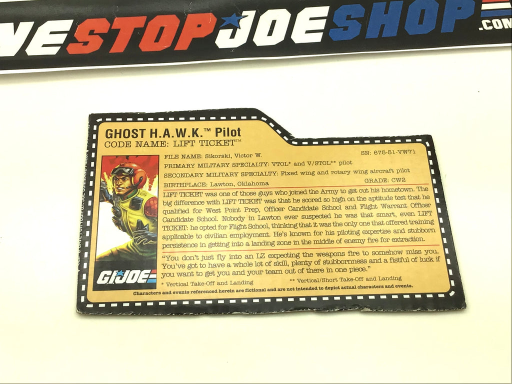 2009 25TH ANNIVERSARY LIFT TICKET V2 FILE CARD (c)