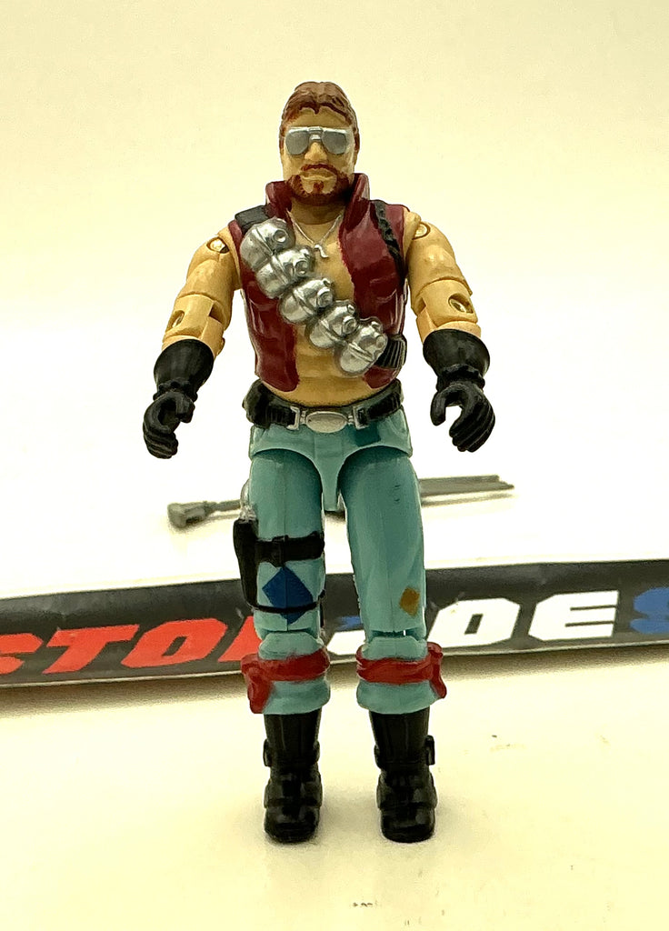 1986 VINTAGE ARAH G.I. JOE COBRA DREADNOK MONKEYWRENCH V1 LOOSE 100% COMPLETE (g)