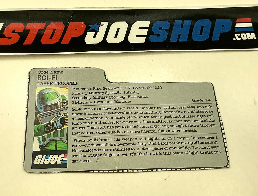 1986 VINTAGE ARAH SCI-FI V1 SLAUGHTER OFFER FILE CARD (e)