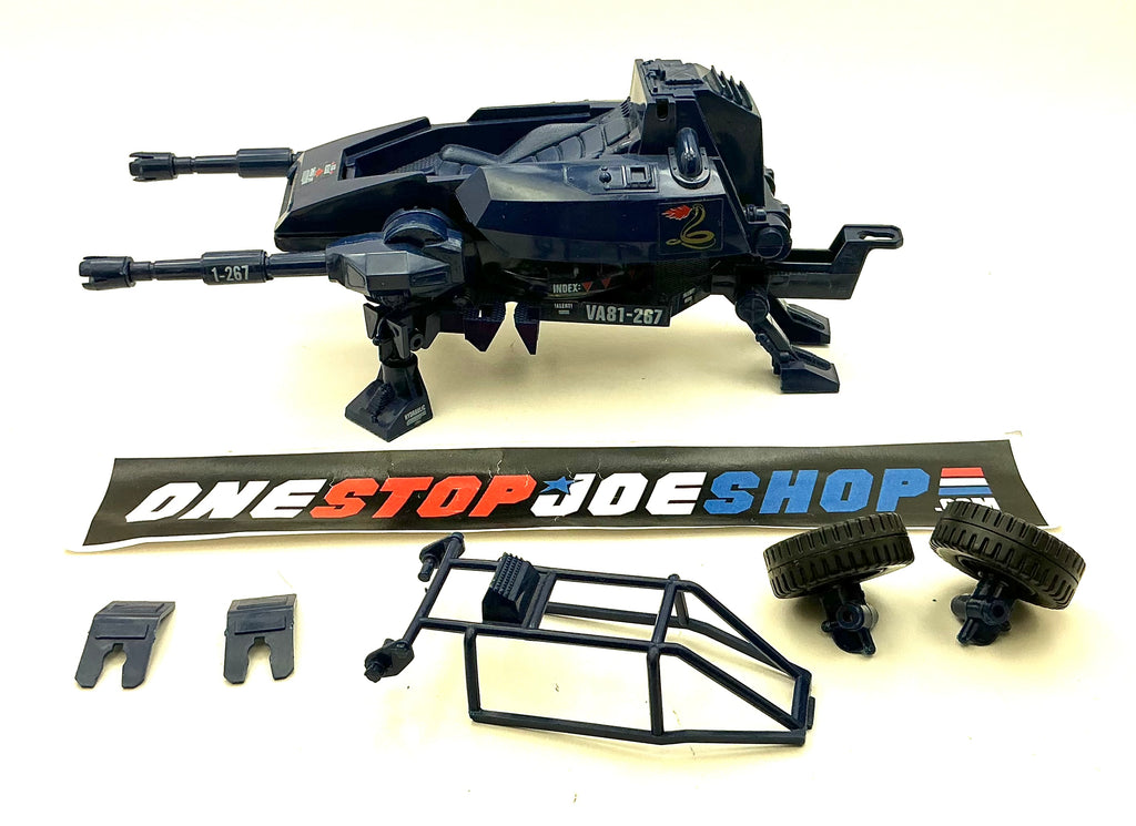 1984 VINTAGE ARAH G.I. JOE COBRA A.S.P. ASP ASSAULT SYSTEM POD VEHICLE LOOSE 100% COMPLETE (e)