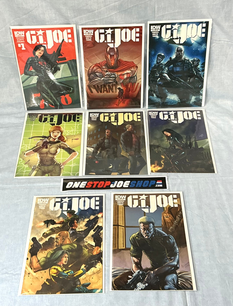 IDW PUBLISHING G.I. JOE V4 THE FALL OF G.I. JOE (2014-2015) ISSUES #1-8 COMPLETE SERIES SET [COVER SUB] COMIC BOOK BUNDLE