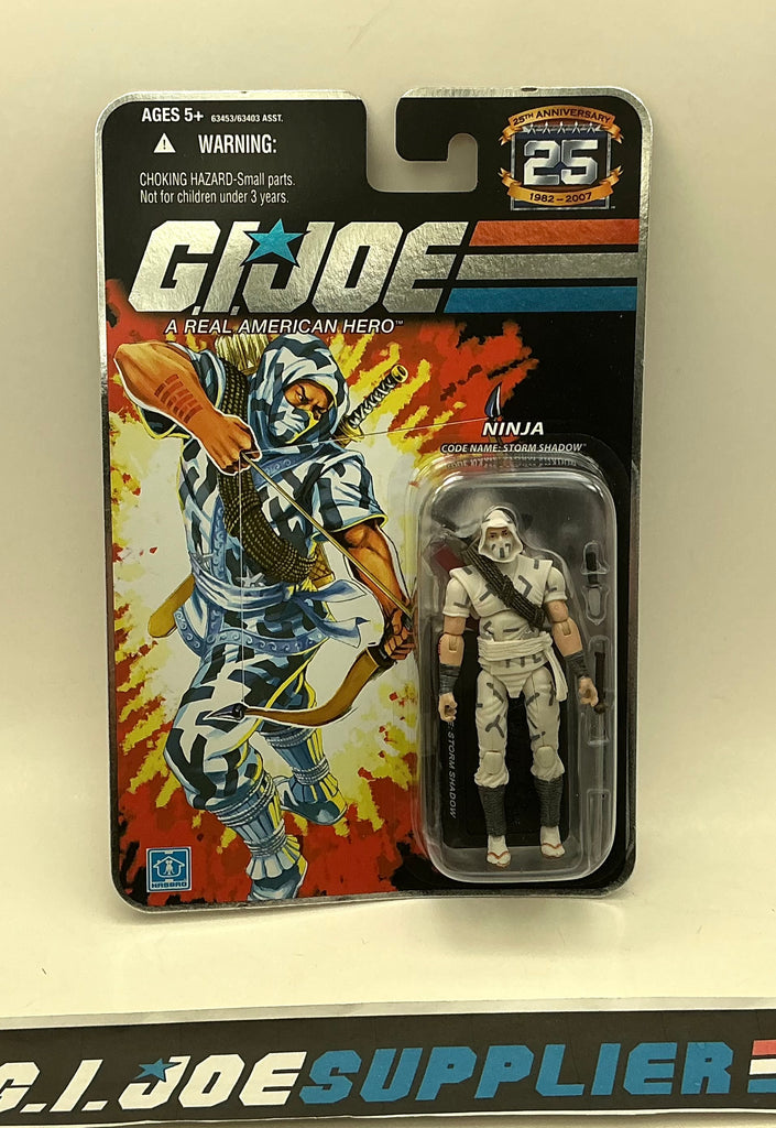 2007 25TH ANNIVERSARY G.I. JOE STORM SHADOW V22 WAVE 1 NEW SEALED FOIL CARD (e)