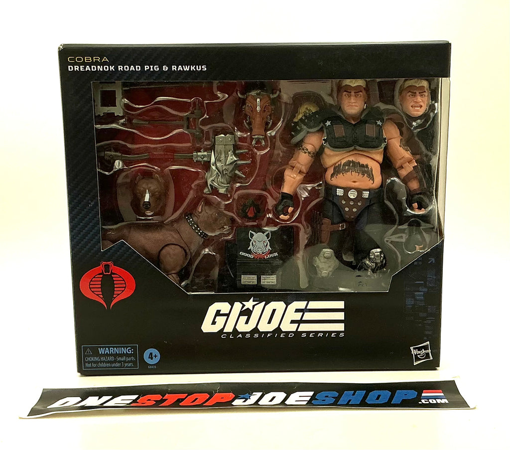 2024 CLASSIFIED G.I. JOE COBRA DREADNOK ROAD PIG W/ RAWKUS #135 6” FIGURE NEW SEALED