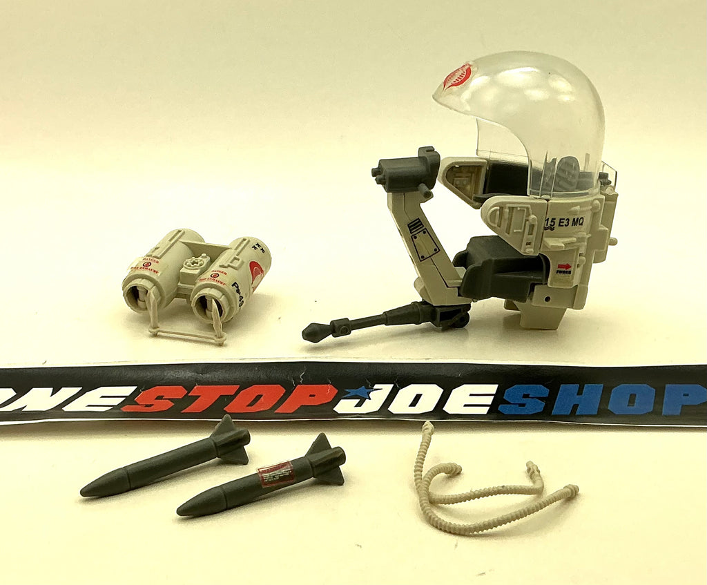 2008 25TH ANNIVERSARY G.I. JOE COBRA FLIGHT POD TROUBLE TROUBLE VEHICLE ONLY LOOSE 100% COMPLETE DECALS APPLIED F/C + BLUEPRINTS