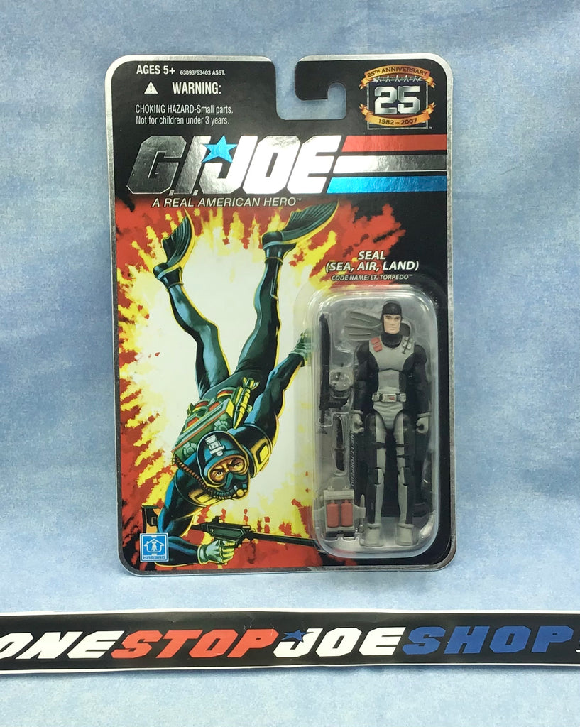 2008 25TH ANNIVERSARY G.I. JOE LT. TORPDEDO V1 WAVE 6 NEW SEALED EMBOSSED FOIL CARD