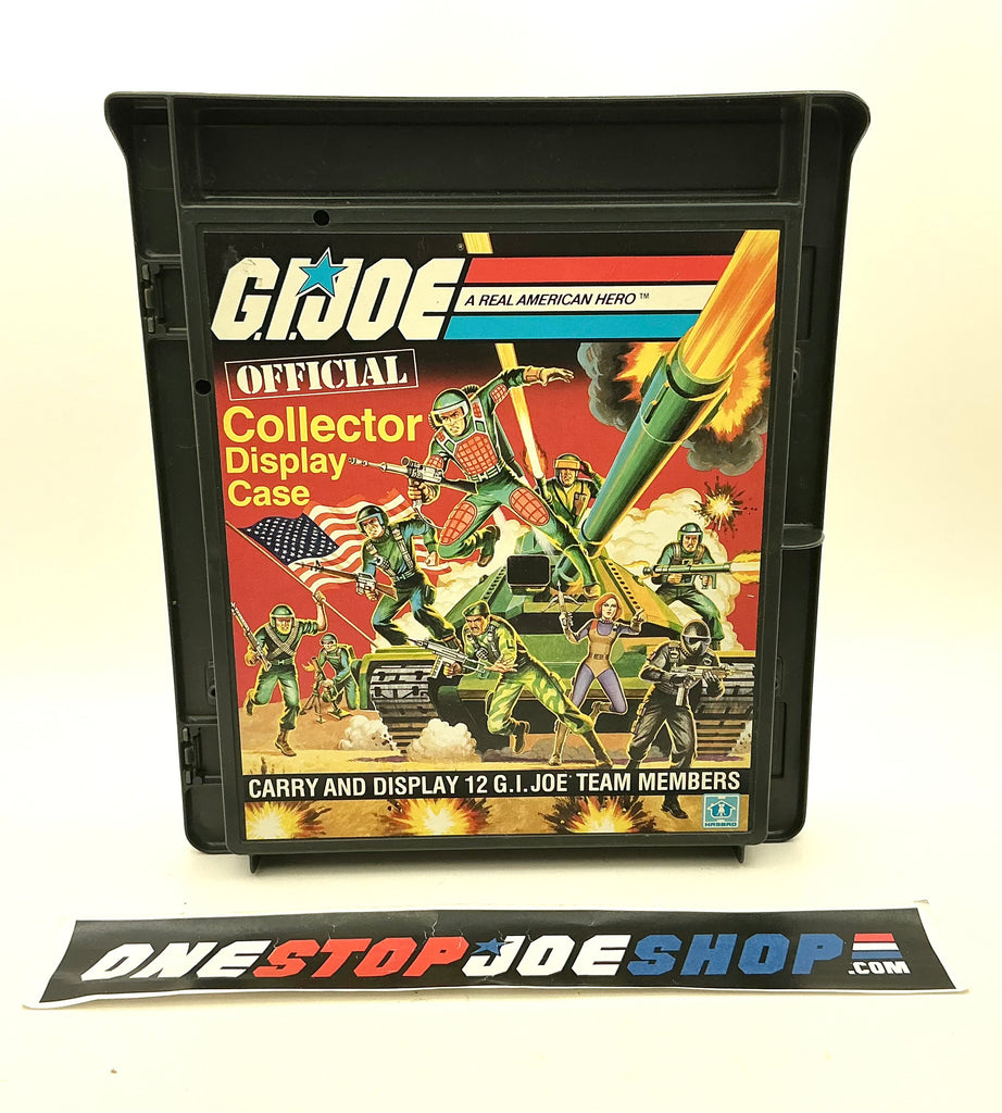 1982 VINTAGE ARAH G.I. JOE OFFICIAL DISPLAY COLLECTORS CARRYING CASE COMPLETE W/ LABELS (b)