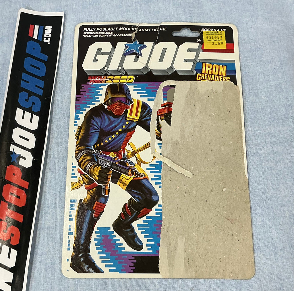 1988 VINTAGE ARAH IRON GRENADIERS V1 FULL FILE CARD (f)