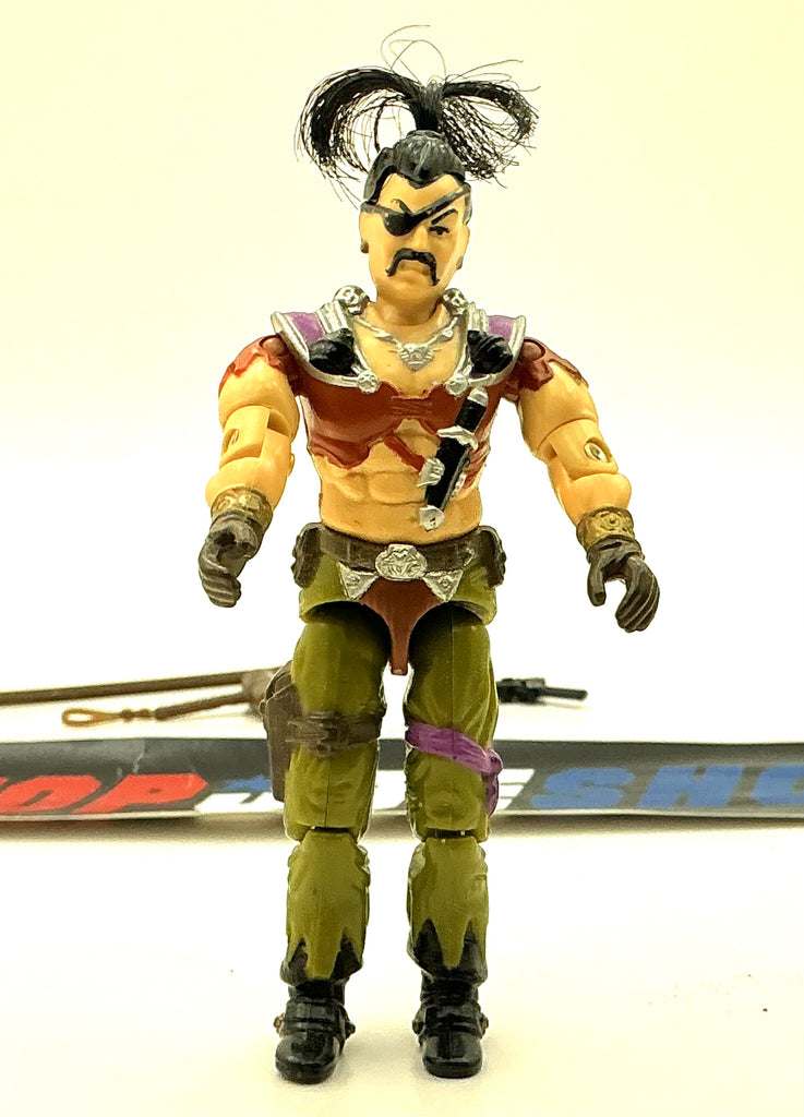 1987 VINTAGE ARAH G.I. JOE COBRA DREADNOK ZANZIBAR V1 DREADNOK PIRATE AIR SKIFF PILOT LOOSE 100% COMPLETE (h)