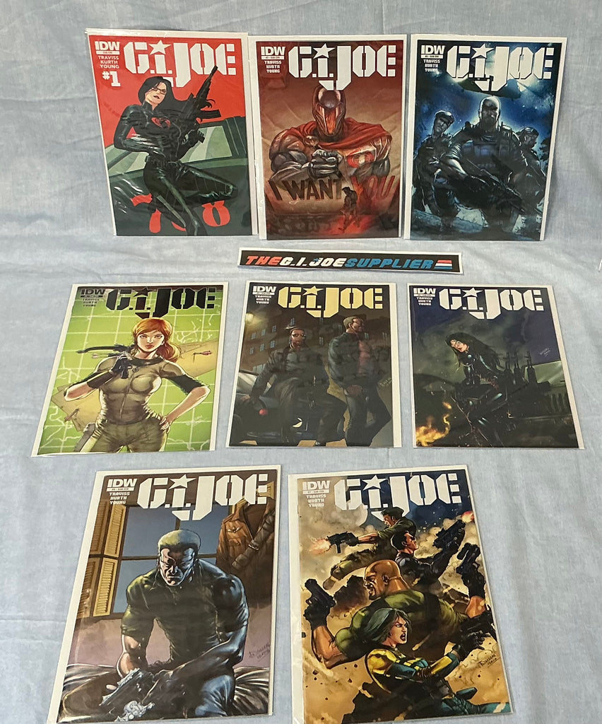 IDW PUBLISHING G.I. JOE V4 THE FALL OF G.I. JOE (2014-2015) ISSUES #1-8 COMPLETE SERIES SET [COVER SUB] COMIC BOOK BUNDLE