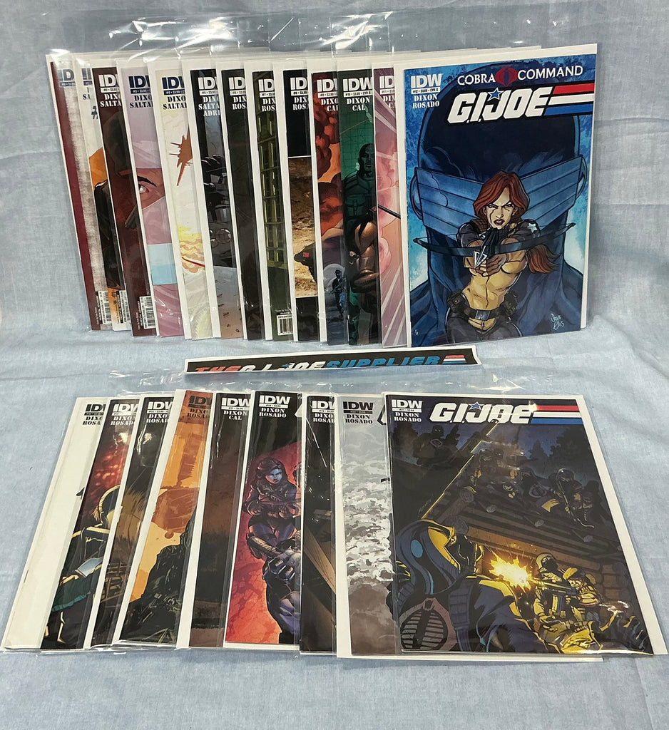 IDW PUBLISHING G.I. JOE V2 (2011-2013) ISSUES #0-21 COMPLETE SERIES SET COMIC BOOK BUNDLE (b)
