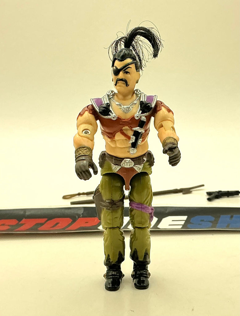 1987 VINTAGE ARAH G.I. JOE COBRA DREADNOK ZANZIBAR V1 DREADNOK PIRATE AIR SKIFF PILOT LOOSE 100% COMPLETE (f)