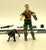 1984 VINTAGE ARAH G.I. JOE MUTT & JUNKYARD V1 K-9 OFFICER & ATTACK DOG LOOSE 100% COMPLETE (i)