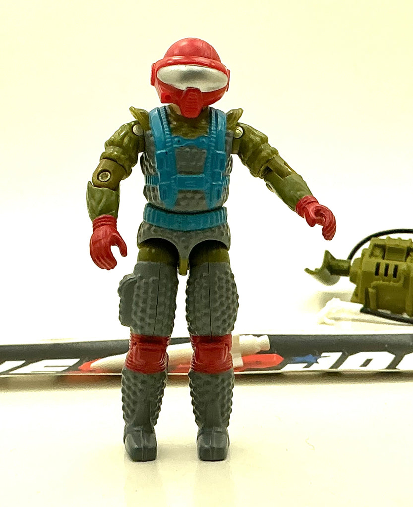 1987 VINTAGE ARAH G.I. JOE FAST DRAW V1 MOBILE MISSILE SPECIALIST LOOSE 100% COMPLETE (e)