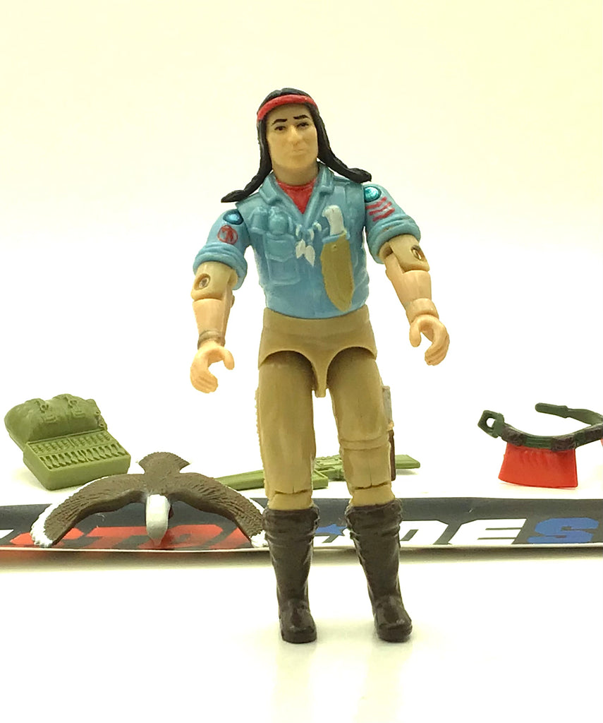 1984 VINTAGE ARAH G.I. JOE SPIRIT V1 TRACKER LOOSE 100% COMPLETE (c)