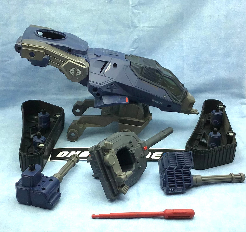 2012 RETALIATION G.I. JOE COBRA H.I.S.S. HISS TANK DELTA VEHICLE ONLY LOOSE 100% COMPLETE DECALS APPLIED + BLUEPRINTS