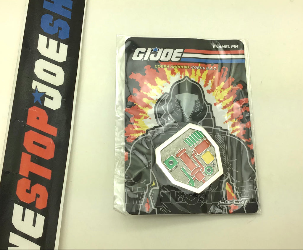 2021 SUPER7 G.I. JOE COBRA B.A.T. BAT CHEST EMBLEM ENAMEL PIN NEW SEALED