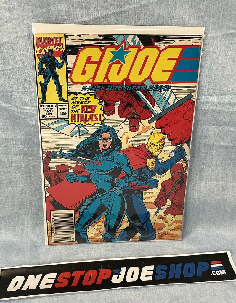 MARVEL COMICS G.I. JOE A REAL AMERICAN HERO (1982-1994) ISSUE #120 COMIC BOOK JANUARY 1992 NEWSSTAND EDITION (a)