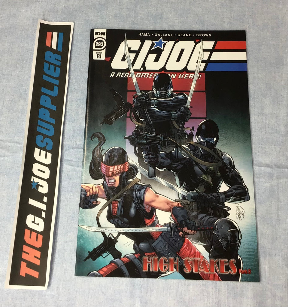 IDW PUBLISHING G.I. JOE A REAL AMERICAN HERO (2010-2022) ISSUE #293 [COVER RI 1:10 GALLANT] COMIC BOOK JUNE 2022 HIGH GRADE