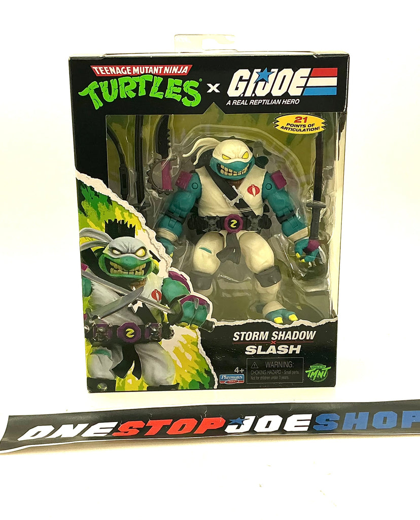 2026 TMNT TEENAGE MUTANT NINJA TURLES X GI JOE COBRA STORM SHADOW SLASH 4.5” FIGURE NEW SEALED