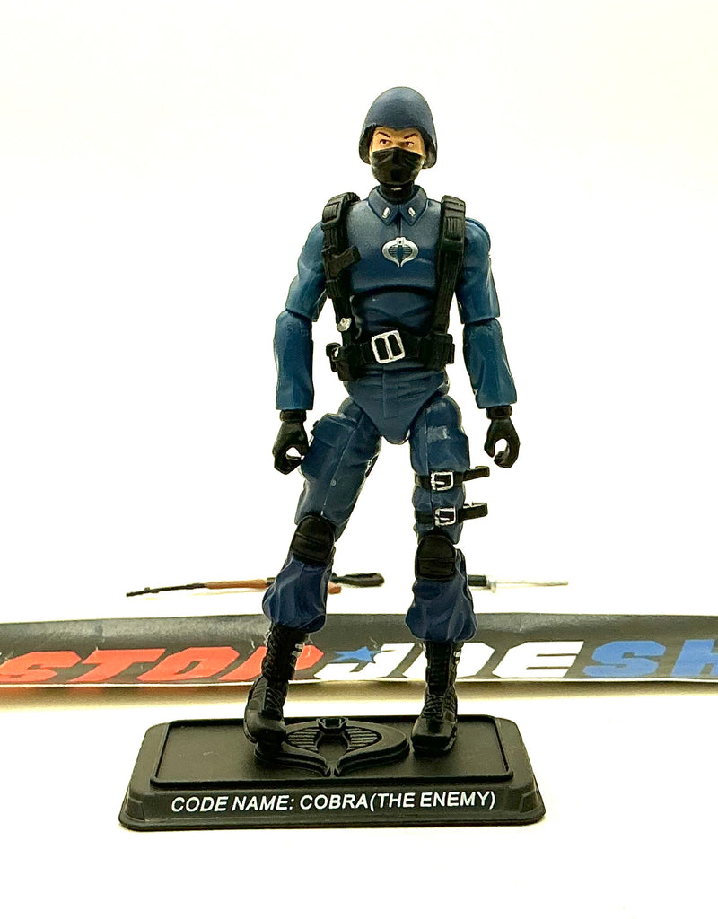 2007 25TH ANNIVERSARY G.I. JOE COBRA ENEMY TROOPER V3 WAVE 2 LOOSE 100% COMPLETE NO F/C & BACKPACK HOLE