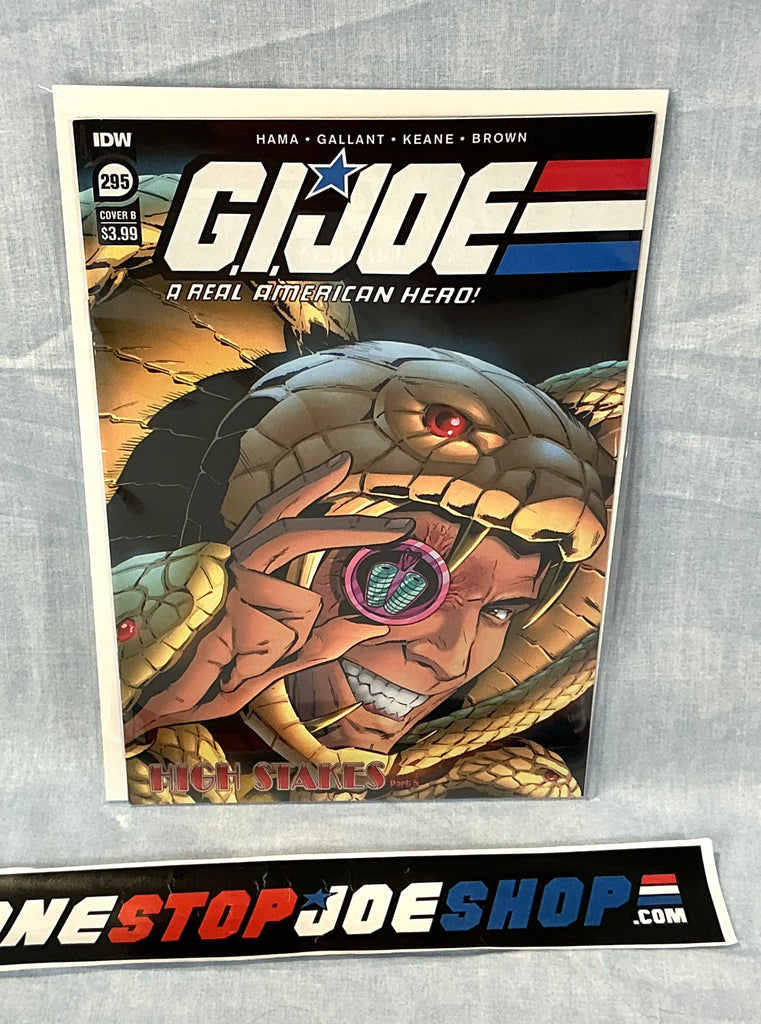 IDW PUBLISHING G.I. JOE A REAL AMERICAN HERO (2010-2022) ISSUES #295 [COVER B GALLANT] COMIC BOOK JULY 2022