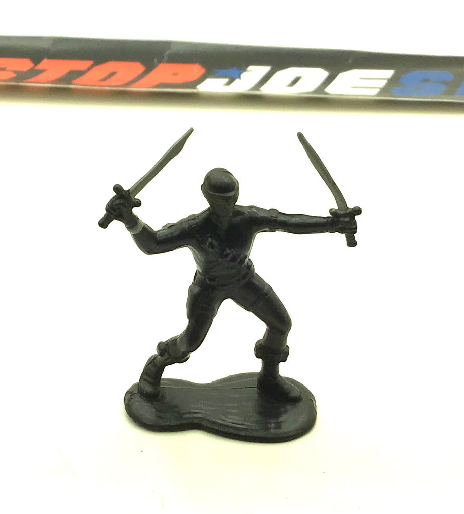 1989 VINTAGE ARAH G.I. JOE MICRO FIGURE SNAKE EYES NINJA COMMANDO (b)