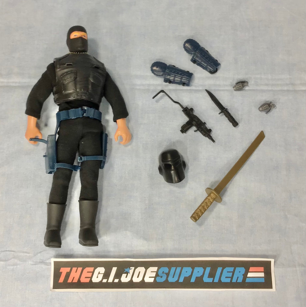 1993 VINTAGE G.I. JOE SNAKE EYES 12" HALL OF FAME KARATE CHOPPIN FIGURE LOOSE 100% COMPLETE W/ BOX
