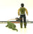 1987 VINTAGE ARAH G.I. JOE COBRA CROC MASTER V1 COBRA REPTILE TRAINER LOOSE 100% COMPLETE (a)