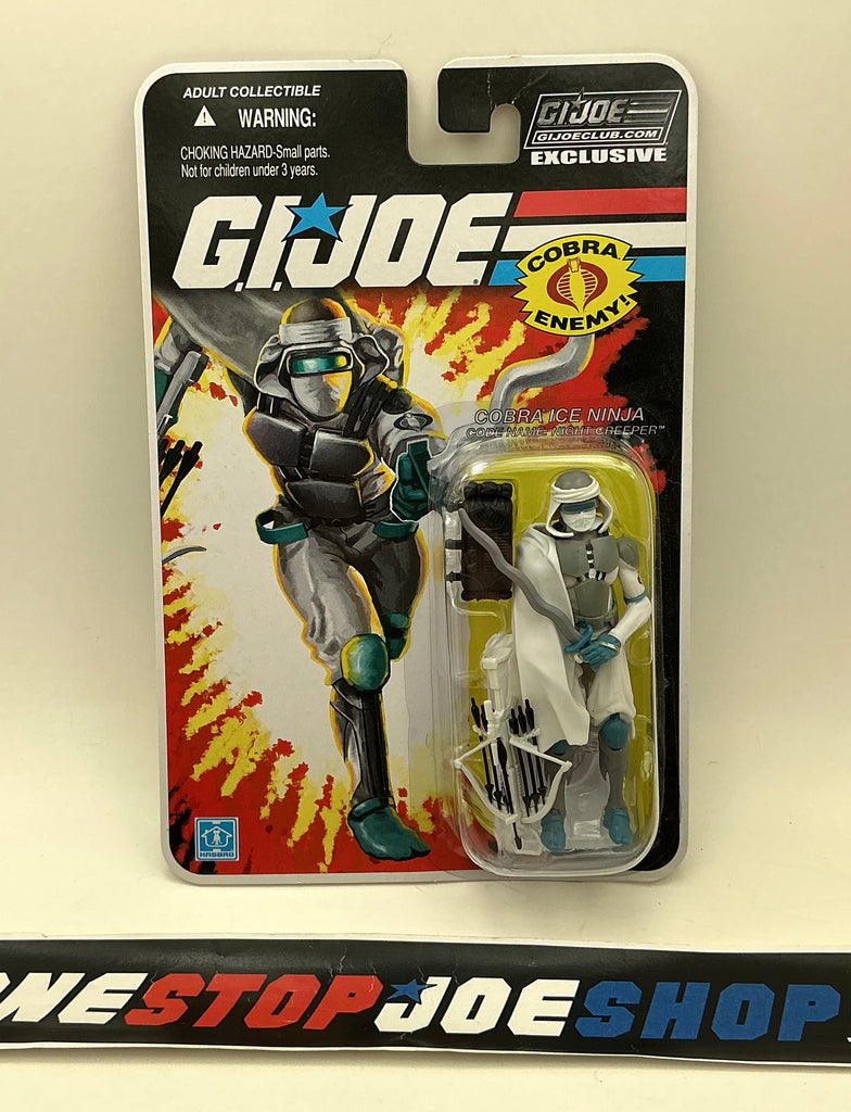 2016 FSS 4.0 G.I. JOE COBRA NIGHT CREEPER V13 ICE NINJA COLLECTORS CLUB EXCLUSIVE NEW SEALED