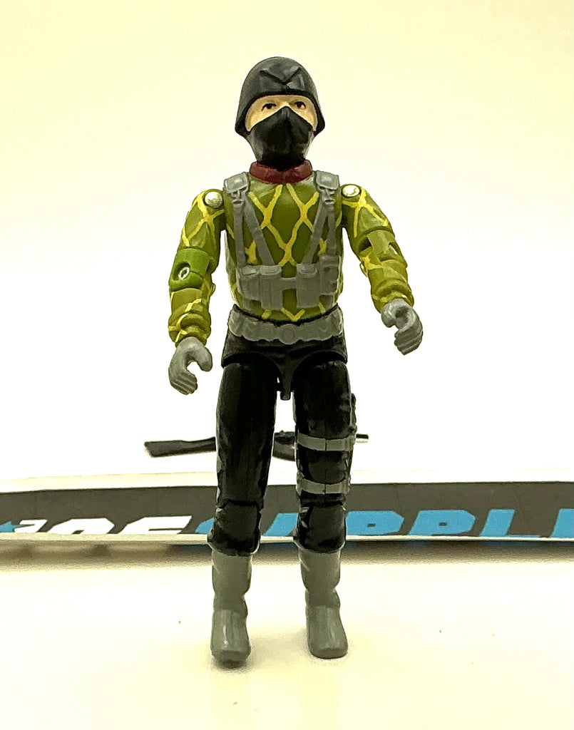 1989 VINTAGE ARAH G.I. JOE COBRA PYTHON TROOPER V1 PATROL INFANTRY LOOSE 100% COMPLETE (c)