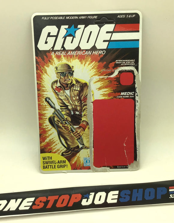 1983 VINTAGE ARAH G.I. JOE DOC V1 FULL FILE CARD UNPUNCHED