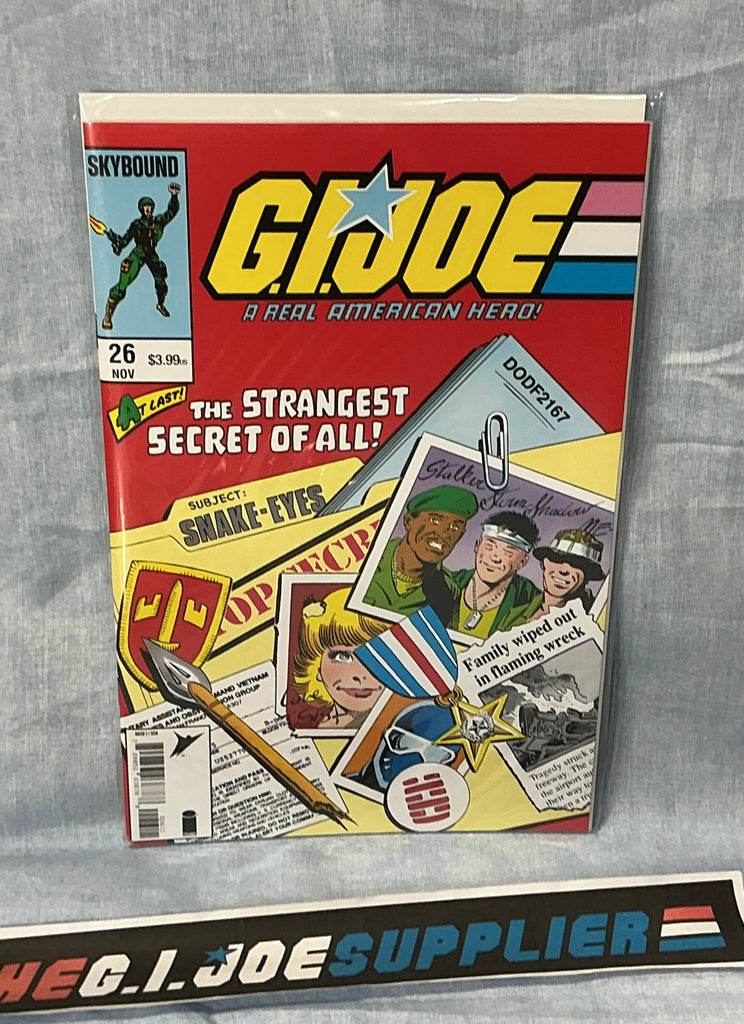 IMAGE SKYBOUND COMICS G.I. JOE A REAL AMERICAN HERO (1982-1994) ISSUE #26 HAMA FILES EDITION REPRINT [COVER A ZECK] COMIC BOOK NOVEMBER 2025 CORNER DING