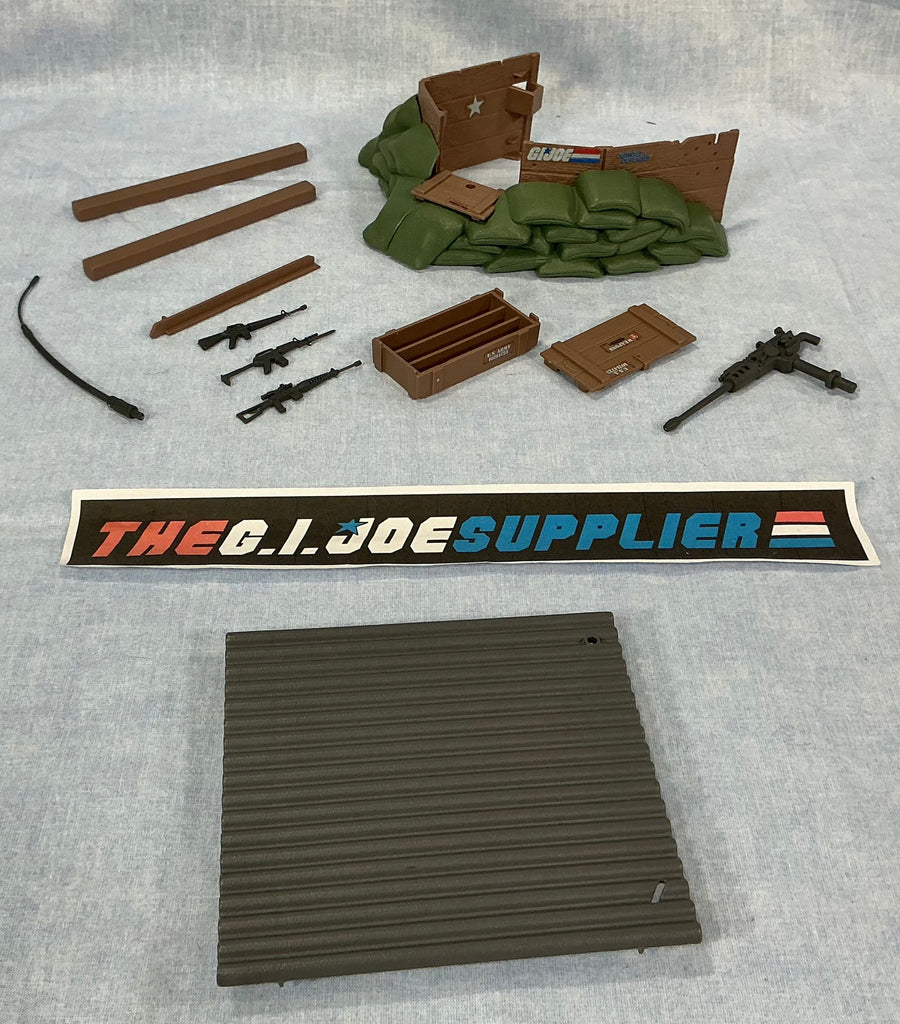 1986 VINTAGE ARAH G.I. JOE OUTPOST DEFENDER BATTLE STATION LOOSE 100% COMPLETE (b)