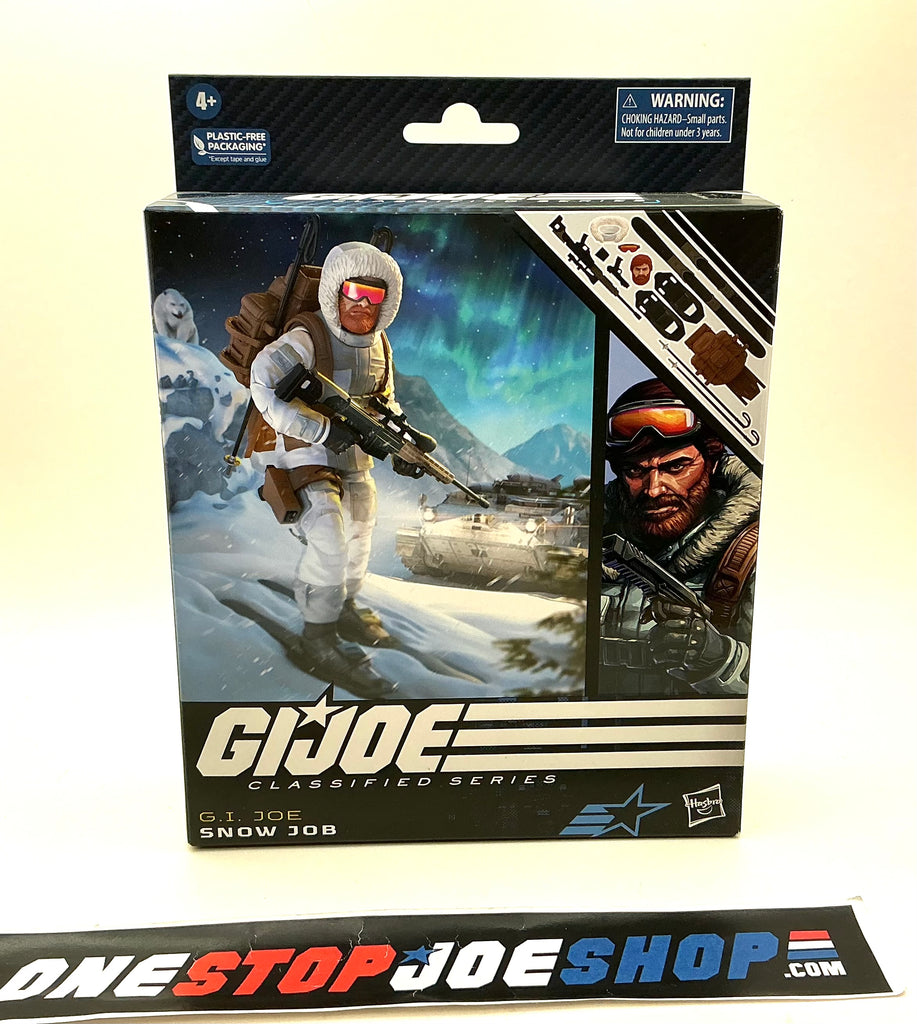 2023 CLASSIFIED G.I. JOE SNOW JOB #67 6" FIGURE HASBRO PULSE DELUXE EXCLUSIVE NEW SEALED (b)