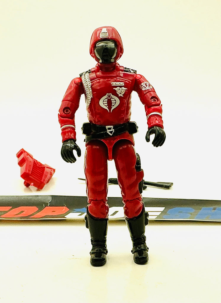 1985 VINTAGE ARAH G.I. JOE COBRA CRIMSON GUARD V1 COBRA ELITE TROOPER LOOSE 100% COMPLETE (j)