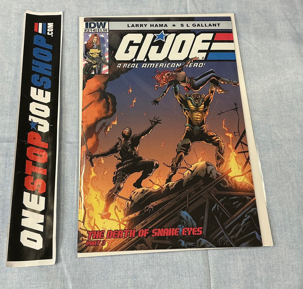 IDW PUBLISHING G.I. JOE A REAL AMERICAN HERO (2010-2022) ISSUE #214 [COVER A GALLANT] COMIC BOOK JUNE 2015 HIGH GRADE (bh)