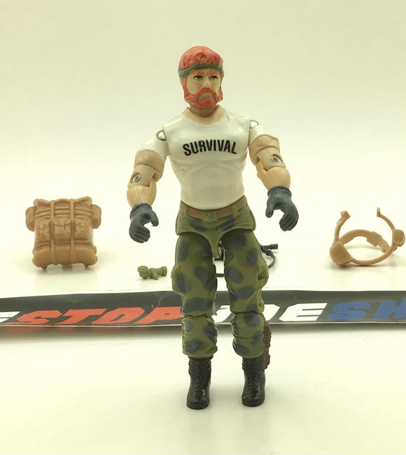 1987 VINTAGE ARAH G.I. JOE OUTBACK V1 SURVIVALIST LOOSE 100% COMPLETE (d)