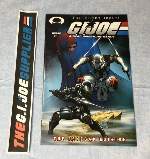 DEVIL'S DUE PUBLISHING / IMAGE G.I. JOE A REAL AMERICAN HERO V2 (2001-2005) ISSUE #21 [THE RENEGAR EDITION COVER TURNER] THE SILENT ISSUE COMIC BOOK JULY 2003 HIGH GRADE