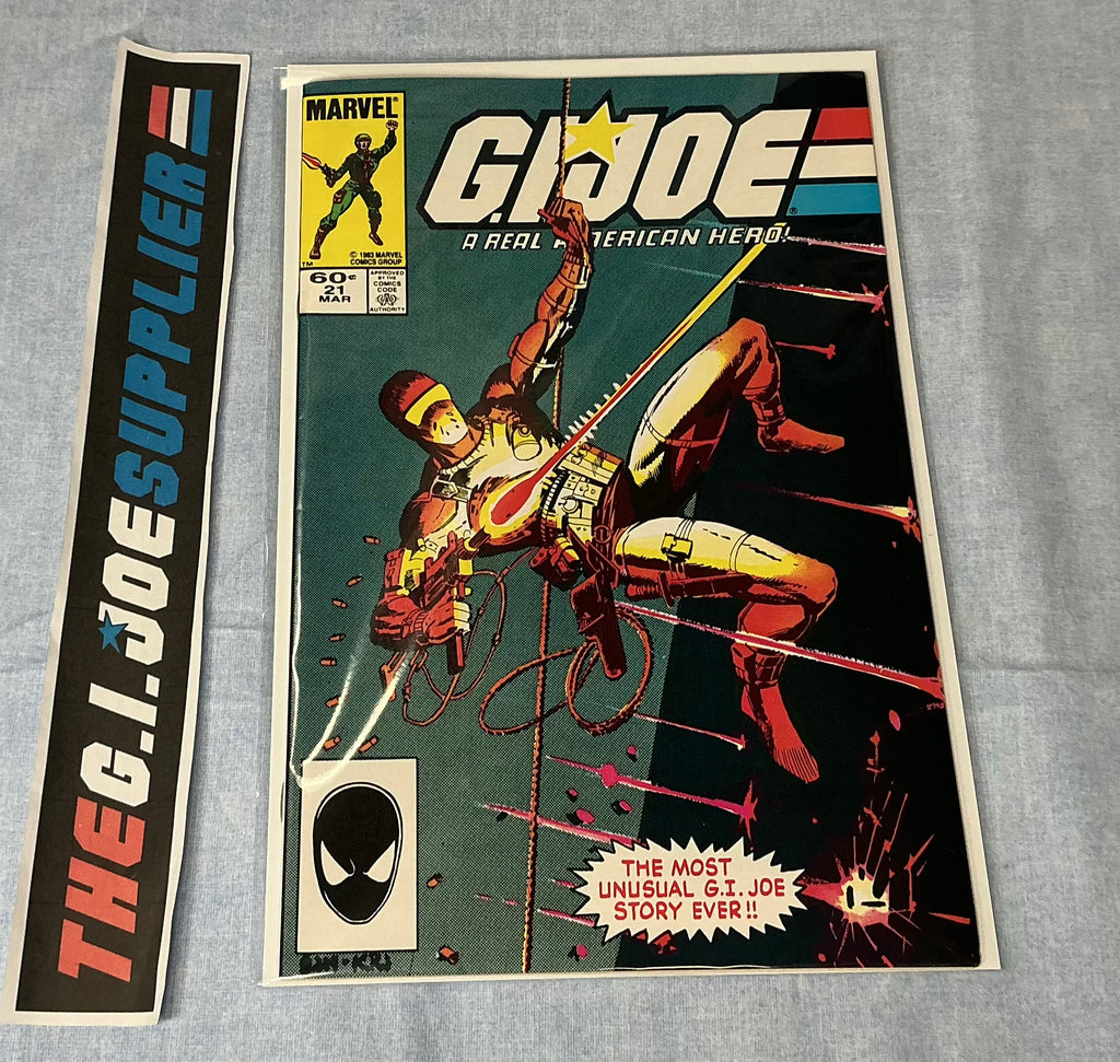 MARVEL COMICS G.I. JOE A REAL AMERICAN HERO (1982-1994) ISSUE #21 COMIC BOOK MARCH 1984 3RD PRINTING DIRECT EDITION KEY ISSUE (c)