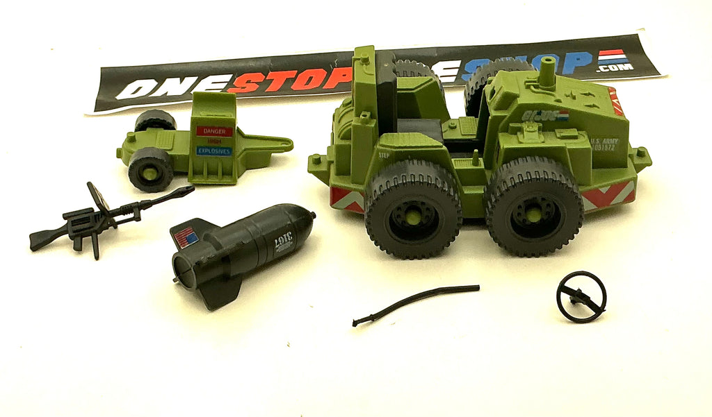 1985 VINTAGE ARAH G.I. JOE WEAPON TRANSPORT VEHICLE LOOSE 100% COMPLETE (c)