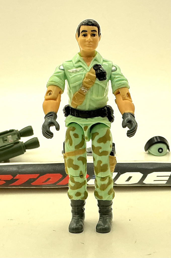 1987 VINTAGE ARAH G.I. JOE STARDUSTER V1C JET BACKPACK TROOPER MAIL IN EXCLUSIVE LOOSE 100% COMPLETE (b)