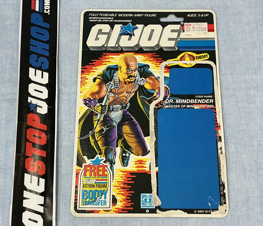 1986 VINTAGE ARAH DR. MINDBENDER V1 BODY TRANSFER OFFER FULL FILE CARD (b)